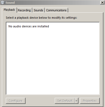 No Audio Output Device is installed" Solved - Windows 7 Help Forums