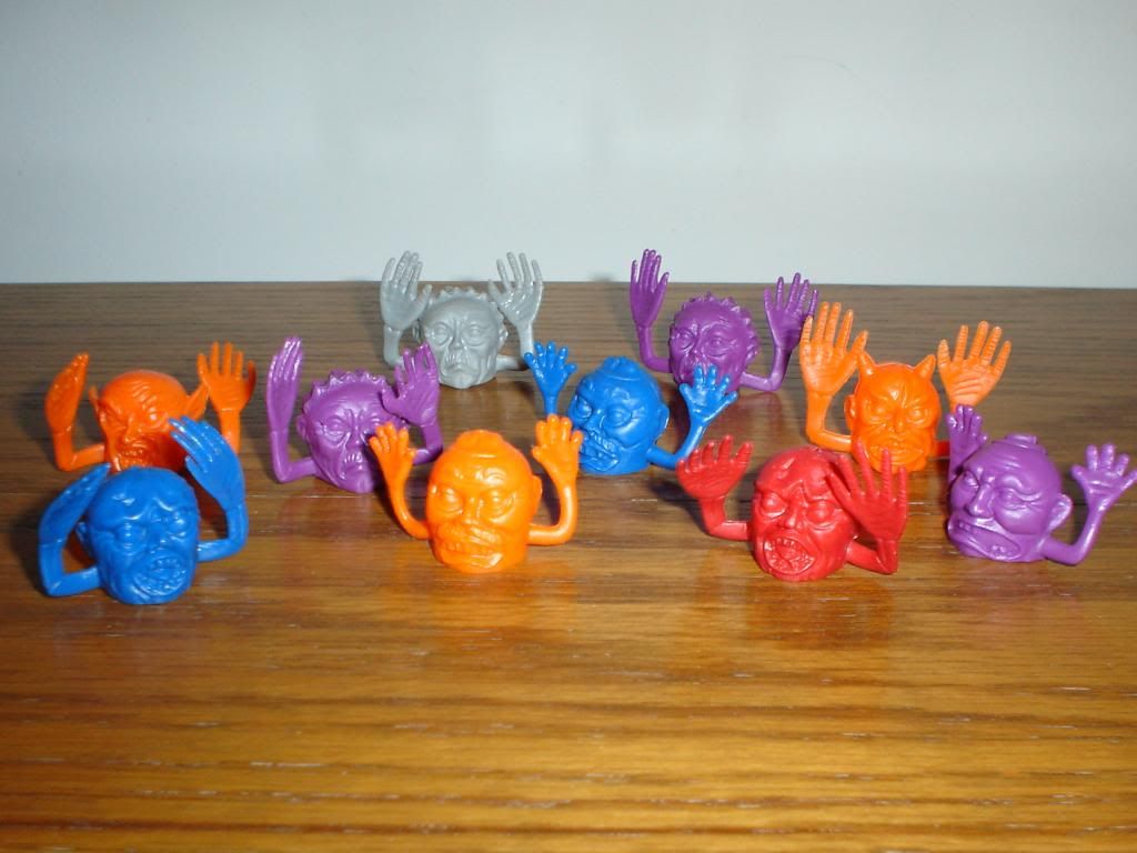 rubber monster finger puppets