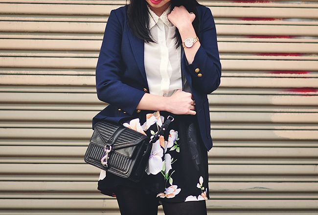 rebecca minkoff, hudson moto mini, black quilted, schoolboy blazer, vintage, myRM