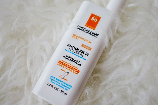 la roche posay, anthelios 50, tinted sunscreen, mineral sunscreen, review