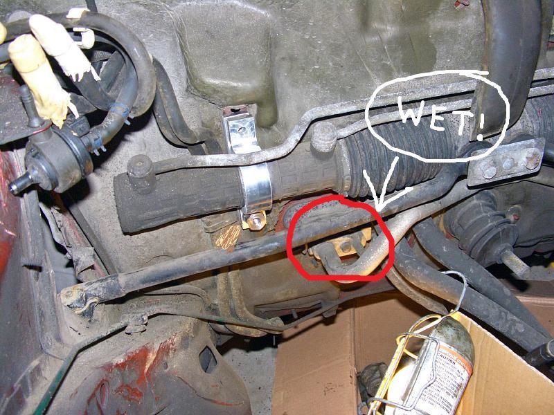 coolant leaking onto the catylatic converter... SaabCentral Forums