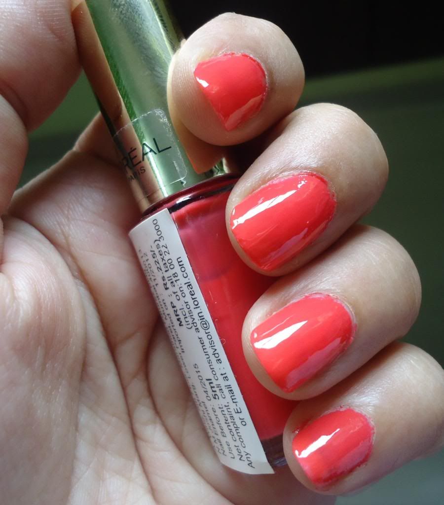 L'oreal Color Rich Le Vernis 208 So Chic Pink Review, NOTD L'oreal Color Rich Le Vernis 208 So Chic Pink Review, NOTD